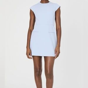 French Connection White Cap Sleeve Sheath Dress Size 8 | Elegant Minimalist NWOT